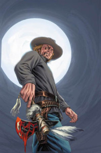 Artwork for the cover of Jonah Hex vol. 2, 1 (Jan, 2006). Art by Luke Ross